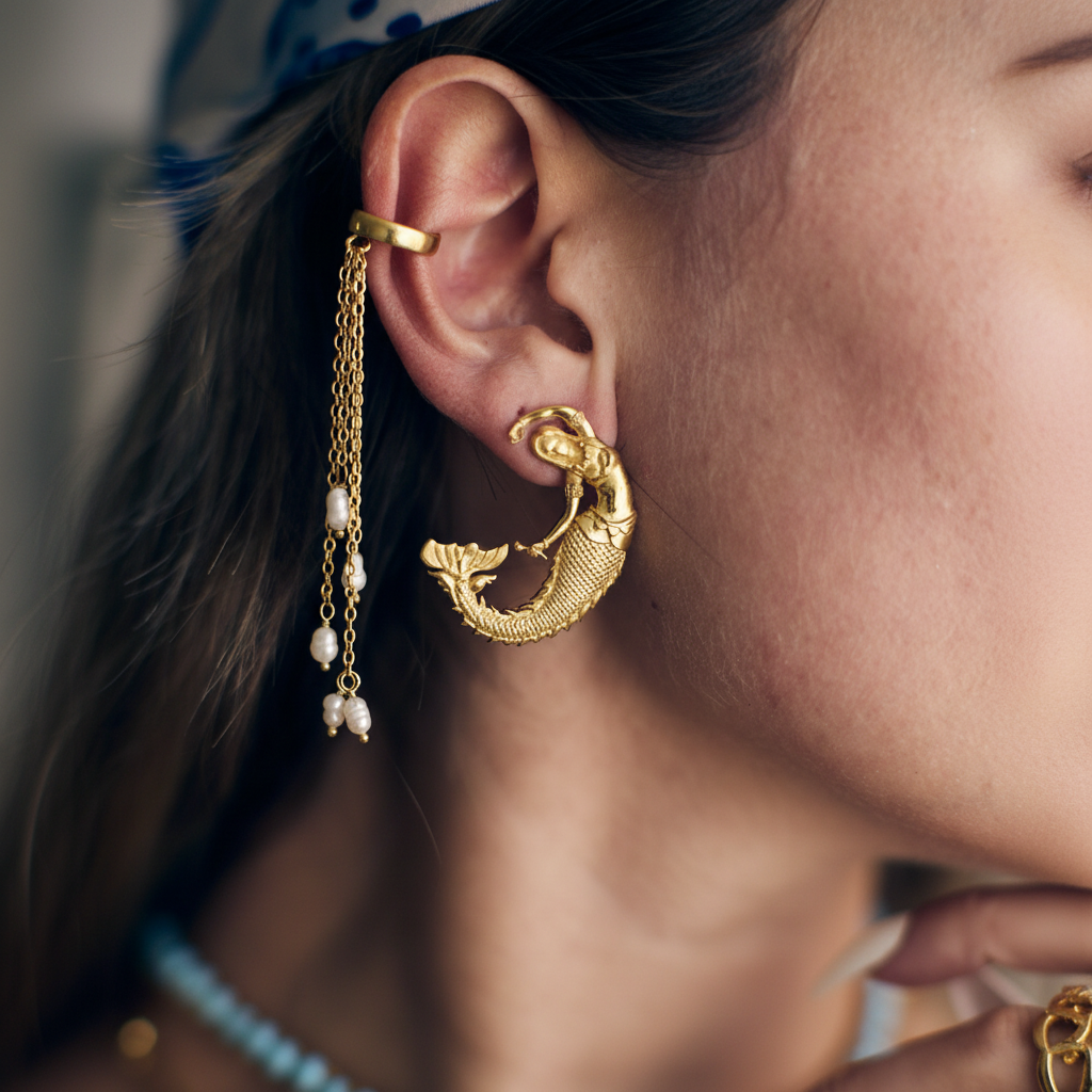 Dewdrop Detachable Ear Cuff